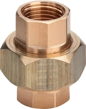 Viega Verschraubung Rp‑Gewinde flachdichtend 1" (271046)
