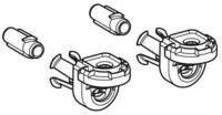 Geberit - One Set Wandbefestigung 243978001 Verdeckt, Bajonettantrieb