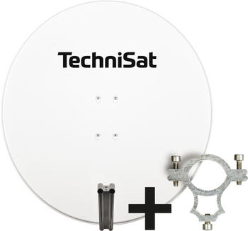 TechniSat SATMAN 850 Plus mit 40mm Schelle polarweiß