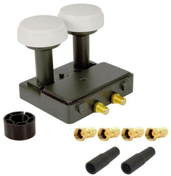 PremiumX Doppel LNB 6° Astra 19,2° Hotbird 13° Digital HD 2 Teilnehmer