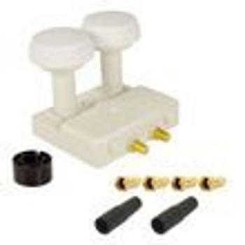 PremiumX Digital Monoblock 6° Twin Doppel LNB Astra 19,2° Hotbird 13° für 2 Teilnehmer HD