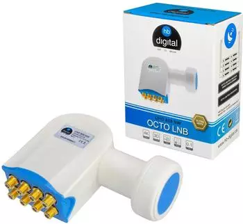HB-Digital Octo Switch LNB LNC LMB 0,1dB 8 fach Teilnehmer Receiver direkt Ultra HD 4K 8K