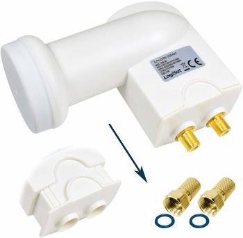 LogiSat Digital Full HDTV HD 3D LNC LMB 2 Teilnehmer SAT Wetterschutz 0,1dB HD+