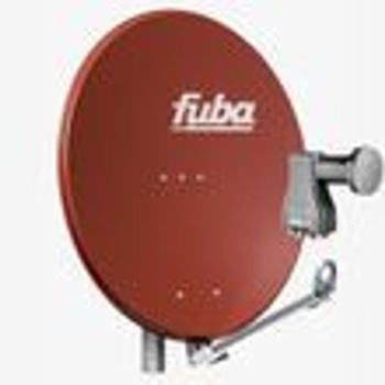 Fuba DAL 808 R 80 cm Satelliten Spiegel Alu Sat Schüssel Rot +