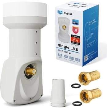 HB-Digital UHD 101 W LNC LMB 4K 3D 0.1dB 1 Teilnehmer Gummitülle