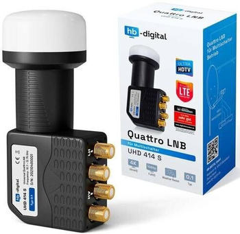 HB-Digital LNB Quattro für Multischalter Digital LNC LMB 0,1dB quatro FULL HD TV SKY 4K 3D