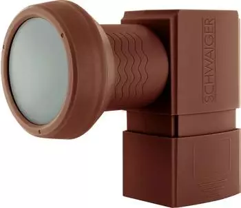 Schwaiger LNCR0004 Universal Quad-LNB, ziegelrot (LNCR0004)