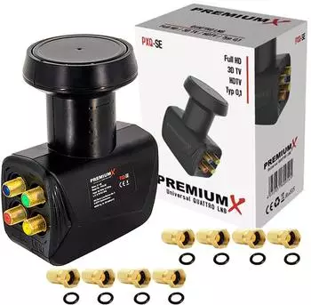 PremiumX Quattro LNB für Multischalter DVB-S2, 4K, LTE-Filter (PXQ-SE)