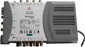 Triax TMS/CKR 5x16 S Multischalter 5 Eing&auml;nge, 16 Ausg&auml;nge (318604)
