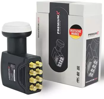 PremiumX Deluxe Octo LNB digital, 8 Teilnehmer, PLL, UHD 4K (DELUXE-O)