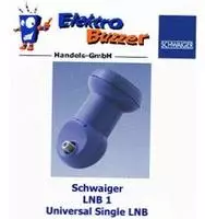 Schwaiger LNB1 Single-LNB Teilnehmer-Anzahl: 1 Feedaufnahme: 40 mm Hellgrau, Wei&szlig;