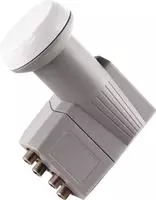 Schwaiger LNB4, Schwaiger Quad LNB (Quattro LNB, 40mm) (LNB4) Grau
