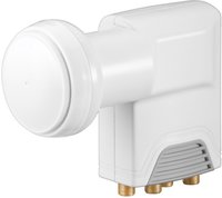 Goobay 67271, Goobay Universal Quattro LNB (Quattro LNB, 40mm) (67271) Weiss