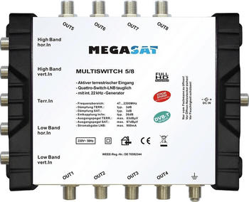 Megasat Multischalter 5x8