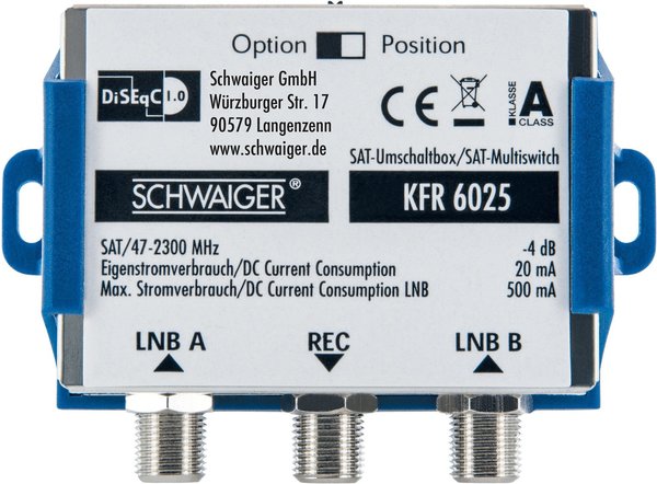 Schwaiger DiSEqC 1.0 KFR6025531