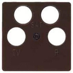 Berker Zentralplatte für Antennen-Steckdose 4Loch (148401)