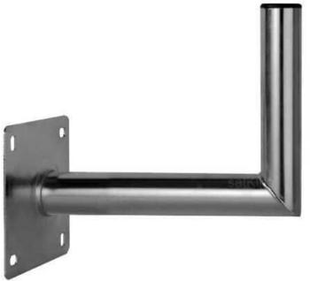 Opticum Wandhalter Premium Stahl Verzinkt 50cm Höhe: 25cm Rohr: Ø48mm