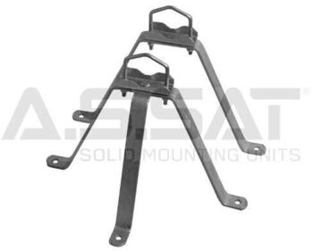 A.S. SAT 29031 Feuerverzinkter Stahl- Wandhalter 2-teilig 30cm Wandabstand
