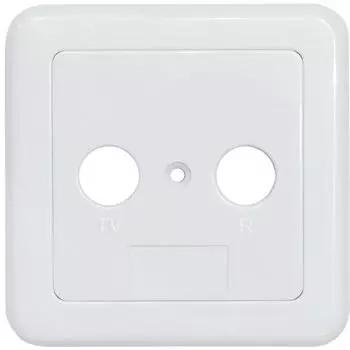 Axing TZU 2-10 BK-Steckdosen-Abdeckung, zweiteilig, TV/R f&uuml;r Antennendose BSD 4-xx, BSD 21-xx