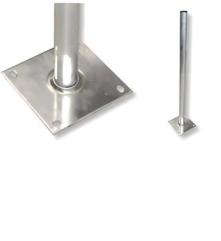 A.S. SAT Alu Standfuß 1,0m, Rohr Ø50mm (SFH10L)