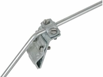 Dehn Dachrinnenklemme St/tZn für Wulst 13-25mm mit Zweischrauben-Überleger für Rd 7-10mm (338000)