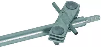 Dehn TE-Anschlussschelle St/tZn D20 für Rd7-10mm Fl-40mm schräg (620015)