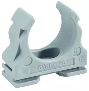 Fränkische Kunststoff-Klemmschelle clipfix 32 grau (22370032)