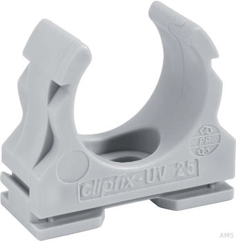 Fränkische Clipfix-UV 25 Kunststoff-Klemmschelle grau 25 mm (22573025)