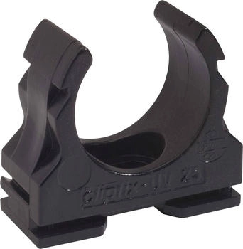 Fränkische Kunststoff-Klemmschelle clipfix-UV 50 schwarz UV-stabilisiert (22571050)