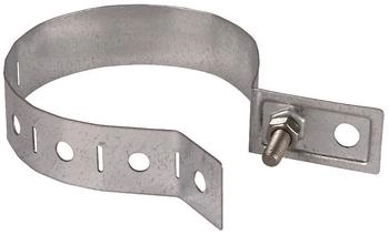 Dehn Regenrohrschelle 60-150mm St/tZn mit Anschluss-Bohrung Ø10,5mm (423020)