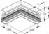 Niedax GAI 133-78 N Inneneck 90° einzügig symmetrisch Aluminium 133x69mm (GAI 133-78 N)