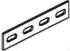 Niedax Längsverbinder für Profil U 50 / U 5050, Edelstahl (VB 50 E5)