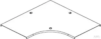 Niedax RESDV 200 F Bogen-Deckel 90&deg; B204mm feuerverzinkter Stahl (RESDV 200 F)