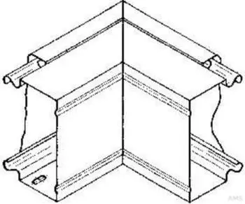 Niedax LUAC 60.100 W Au&szlig;eneck 90&deg; mit Deckel 60x100mm (LUAC 60.100 W)