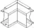 Niedax LUAC 60.100 W Außeneck 90° mit Deckel 60x100mm (LUAC 60.100 W)