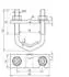 Dehn Armierungsklemme Rd 10mm, Fl 30-40mm, Stahl blank (308045)