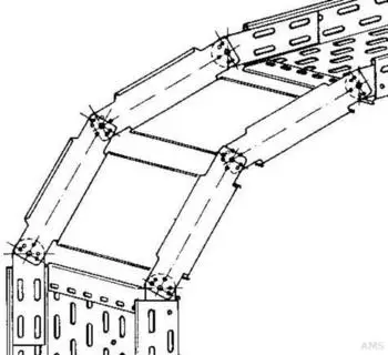Niedax RGS 60.600 F Verstellbarer Bogen f&uuml;r Kabelrinne 60x600mm feuerverzinkt (RGS 60.600 F)