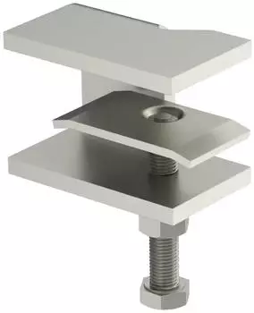 OBO Bettermann KLL 32 MD Klemmst&uuml;ck mit Druckplatte f&uuml;r Kabelleiter Edelstahl A2 (6221065)