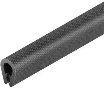Niedax Kantenschutzband schwarz PVC-weich mit Edelstahleinlage (RKBA 10 E4)