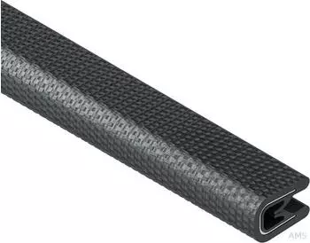 Niedax Kantenschutzband 8x5,5mm 0,8-1,5mm schwarz mit Stahlauflage (RKBA 5)