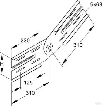 Niedax WSGV 150 Kabelrinnen-Gelenk (WSGV 150)