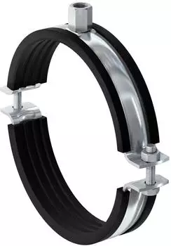 Fischer Massivrohrschelle FRSM 212 M12/M16 verzinkt mit EPDM-Schalld&auml;mmeinlage (505453)