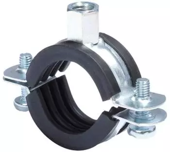 Fischer Rohrschelle FRS 1" zweiteilig Edelstahl A2 EPDM M8/M10, 100 St&uuml;ck (512679)