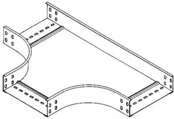 Niedax T-St&uuml;ck f&uuml;r Kabelrinne 60x102mm, Stahl bandverzinkt (RTS 60.100)