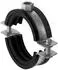 Fischer Rohrschelle FRS 67-71 Edelstahl A2 EPDM-Schalldämmeinlage (560584)