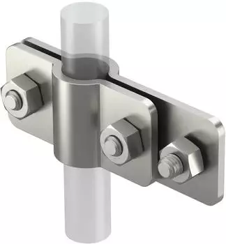 OBO Bettermann Anschlussschelle 2730 f&uuml;r OMEX-Erder 20mm, Edelstahl A2 (5001366)
