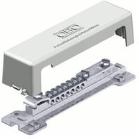 Bettermann 5015073, OBO Bettermann Potentialausgleichsschiene | 7x25mm&sup2; | Messing