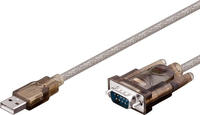 Goobay 95435 USB 2.0 Typ A auf D SUB RS-232 Stecker 9 polig / 1 Mbits USB seriell