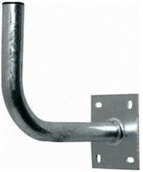 A.S. SAT Wandhalter Stahl 30 cm gebogen