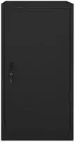 vidaXL Sattelschrank Schwarz 53x53x105 cm Stahl